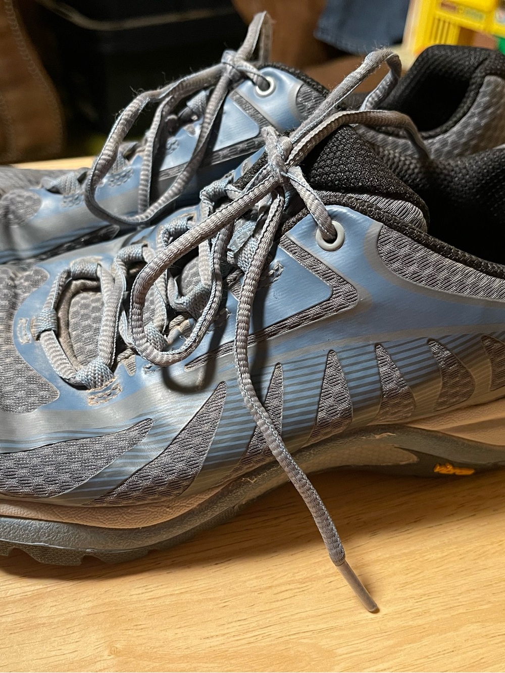Merrell Women's Hiking Shoes Lace-Up Gray/Blue US 8.5 Medium MPN J034434